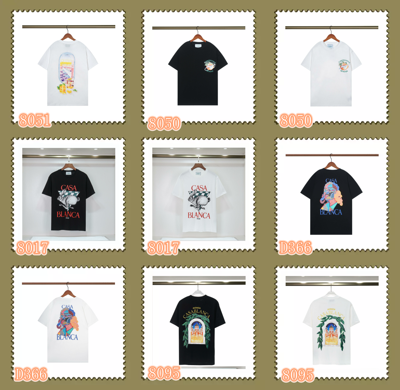 Casablanca 8096 Black Graphic Print T-Shirt