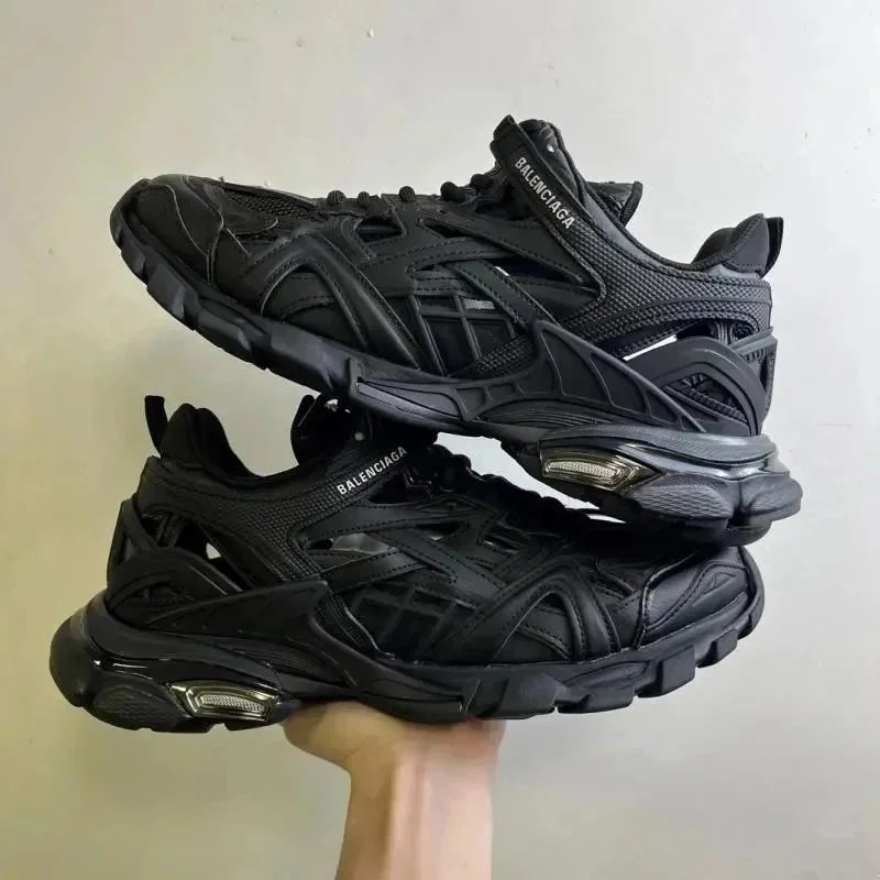 Balenciaga Track 2 Black Monochrome Sneakers