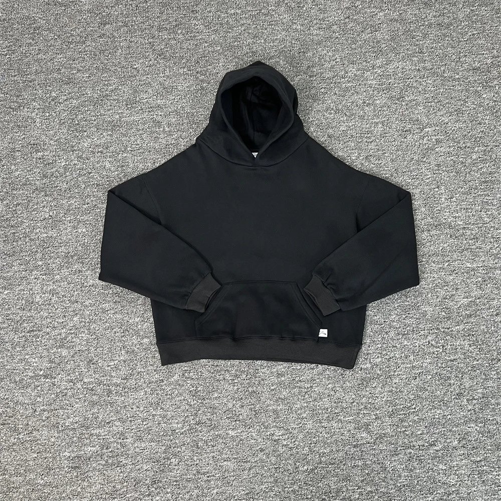 Black Oversized Hooded Sweatshirt