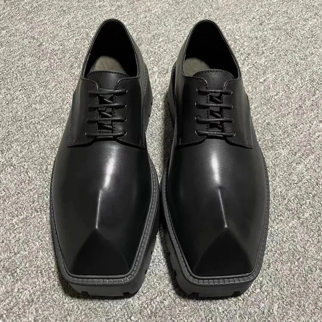 Prada Leather Shoes Lace-Up Platform Derby image 2