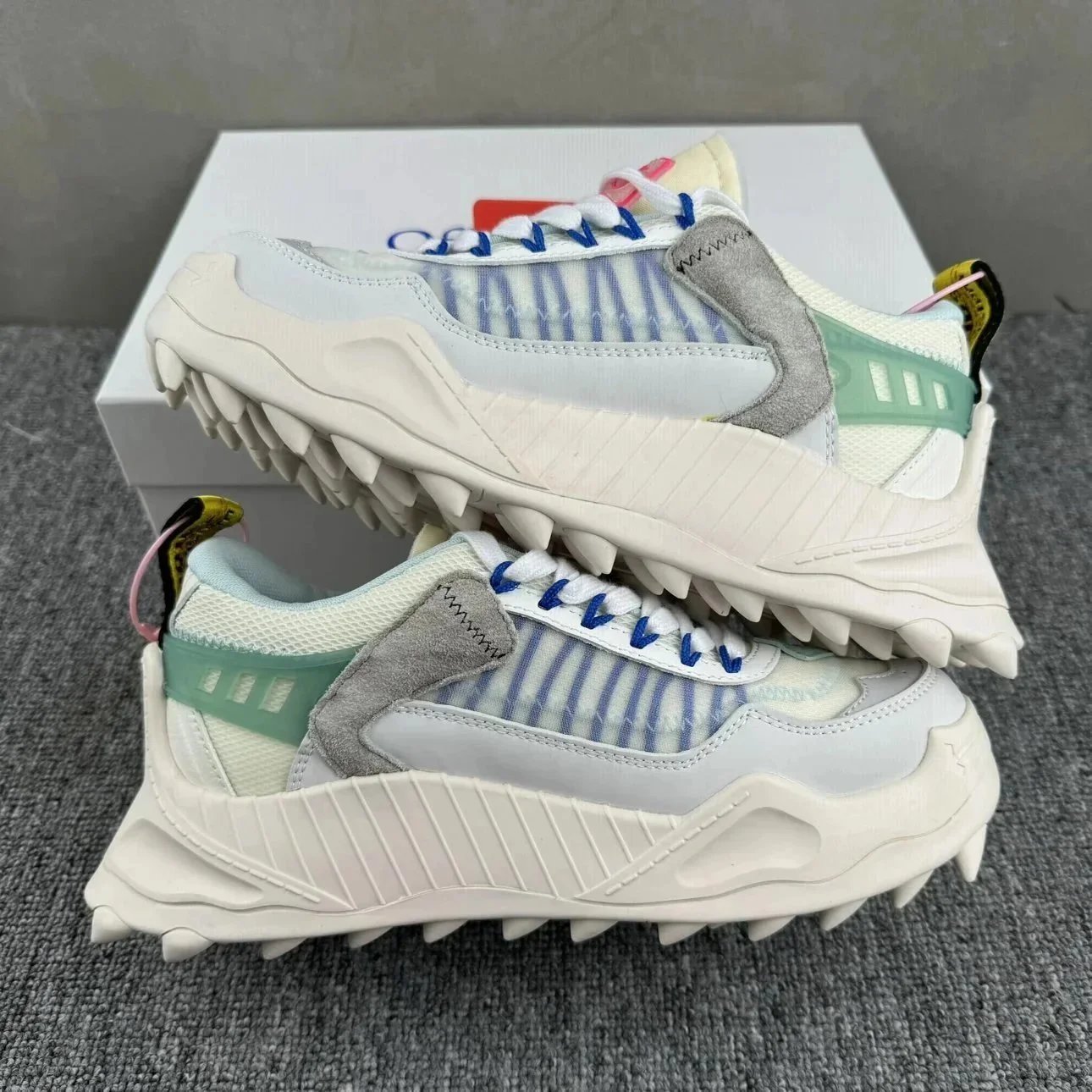 Off-White Diag Arrow Multi-Color Chunky Sneakers