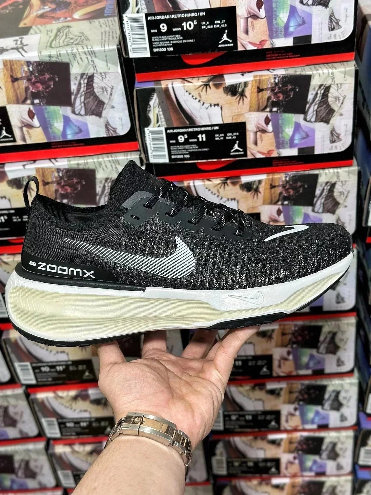 Nike ZoomX Black White Running Shoes