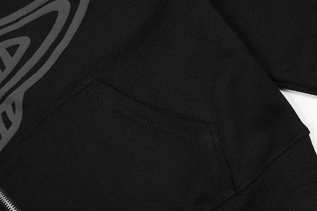 Broken Planet Zip-up hoodie and wide-leg sweatpants with flame graphic product detail image 11
