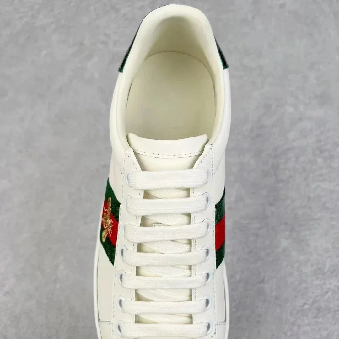 Gucci Ace White Embroidered Sneakers