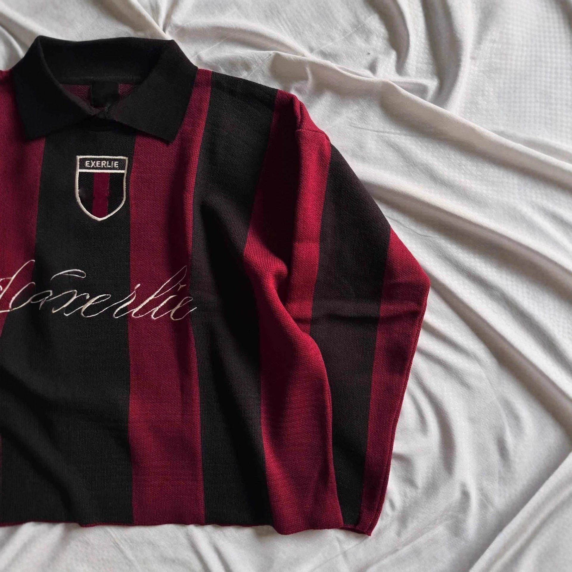 Exerlie Striped Navy Black Polo Shirt