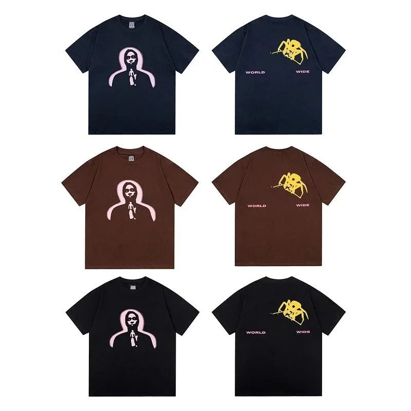 Graphic Tee Navy Brown Black Streetwear T-Shirt