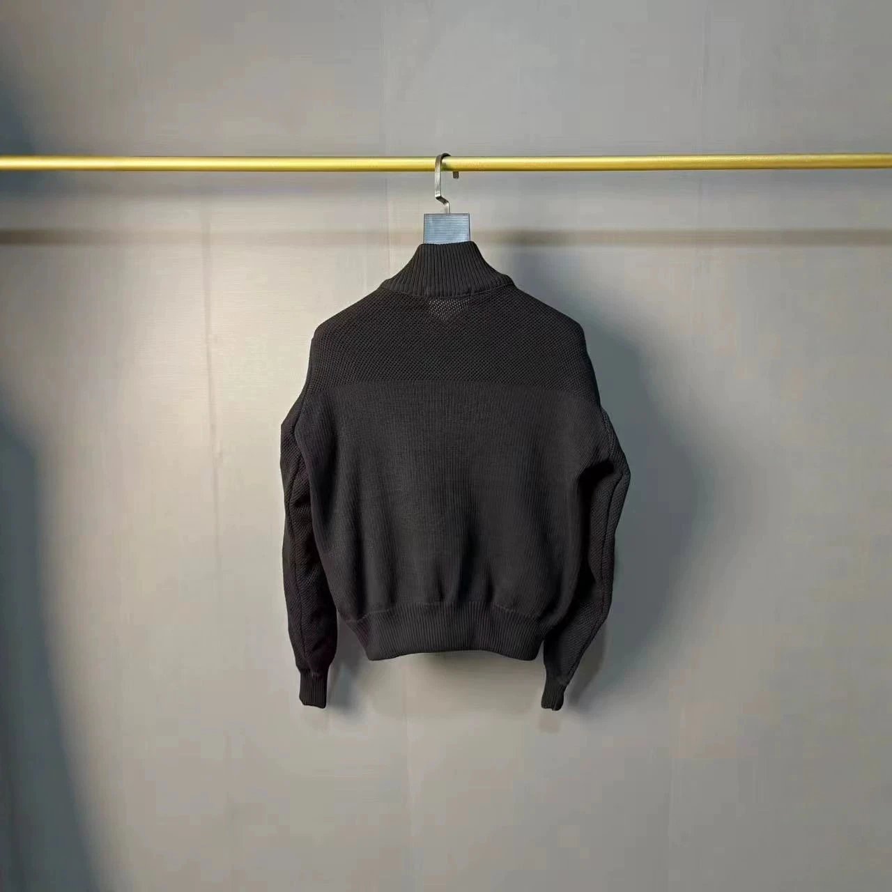 Canada Goose Lodge Black Knit Sleeve Puffer Jacket