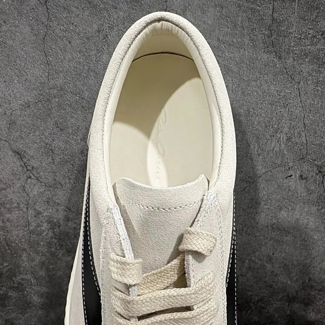 Suede Low Top Sneaker Brown White Minimalist