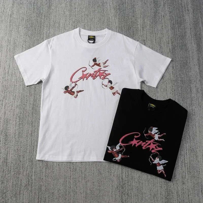 Curtis Graphic Print White Black Streetwear T-Shirt