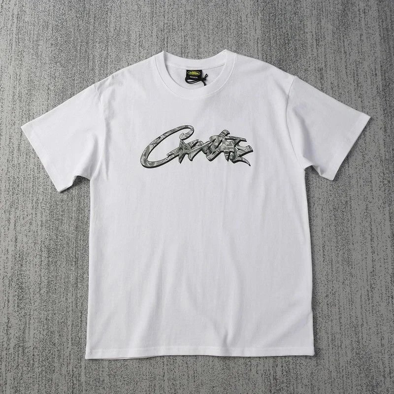 Cactus White Black Graphic Print Streetwear T-Shirt