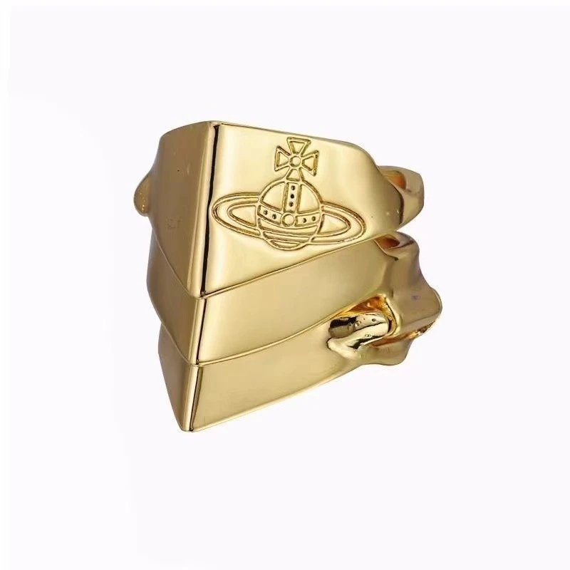 Vivienne Westwood Gold Orb Logo Statement Ring
