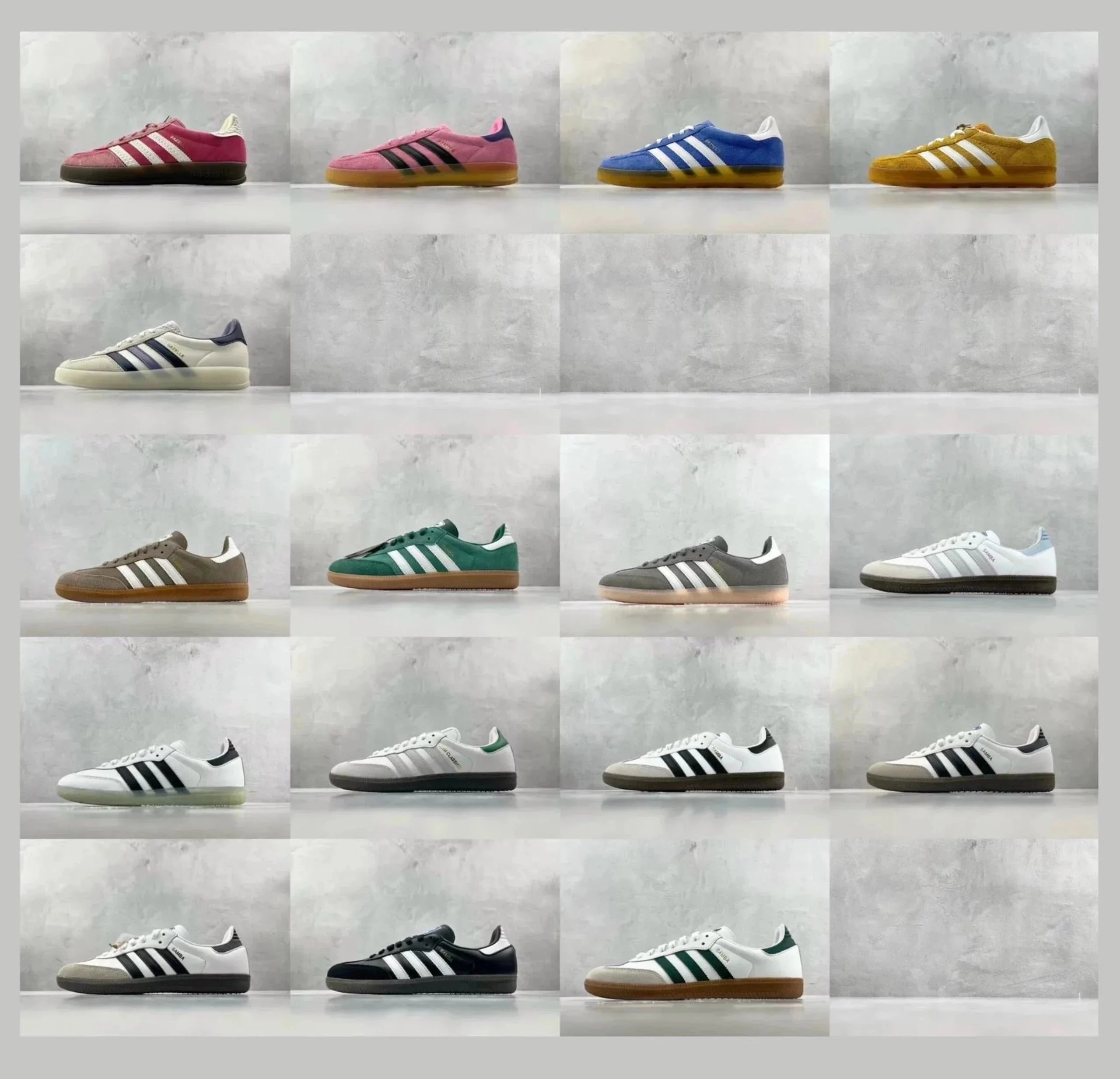 Adidas Samba White Black Classic Leather Sneakers