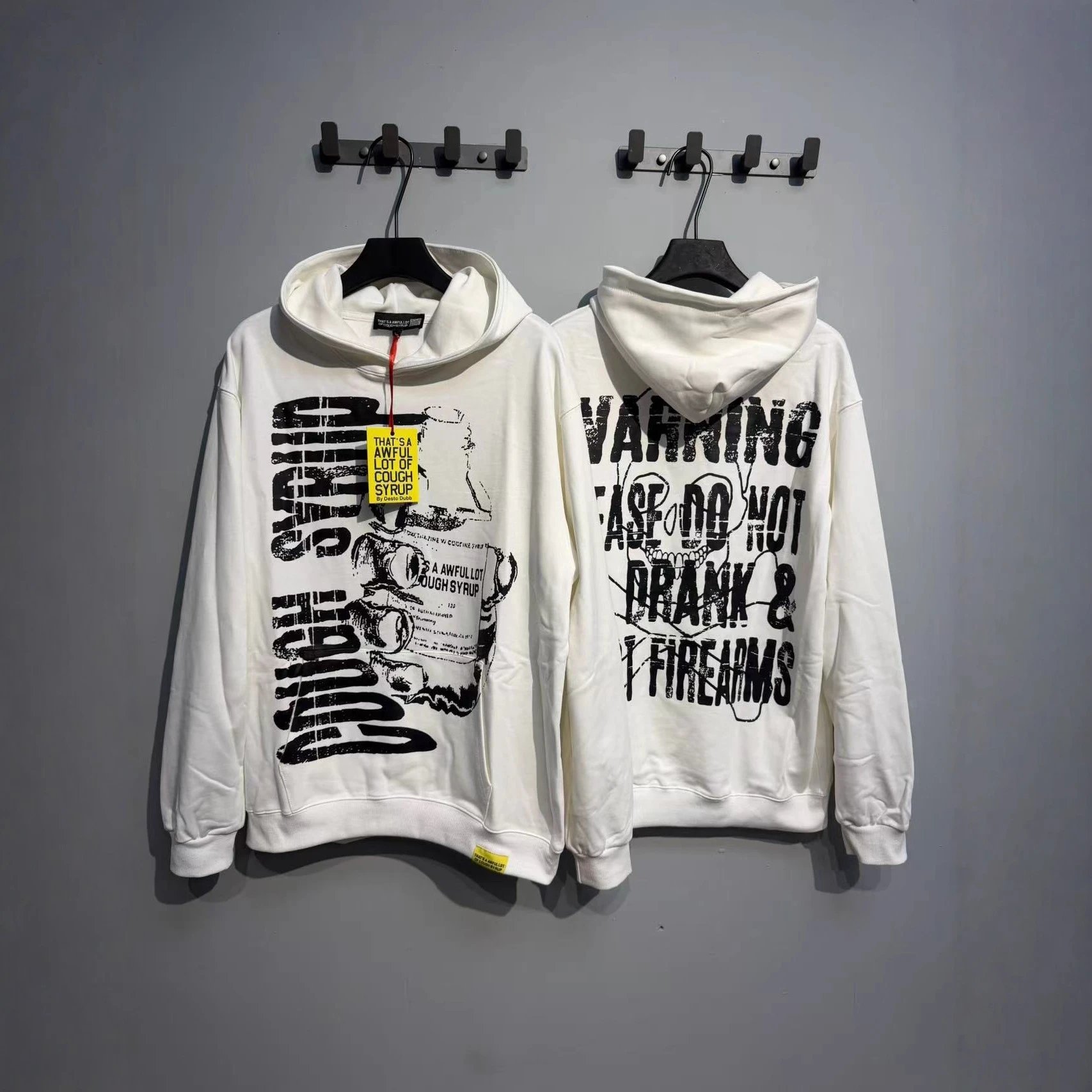 That's A Awful Lot Of Cough Syrup Black Graphic Hoodie