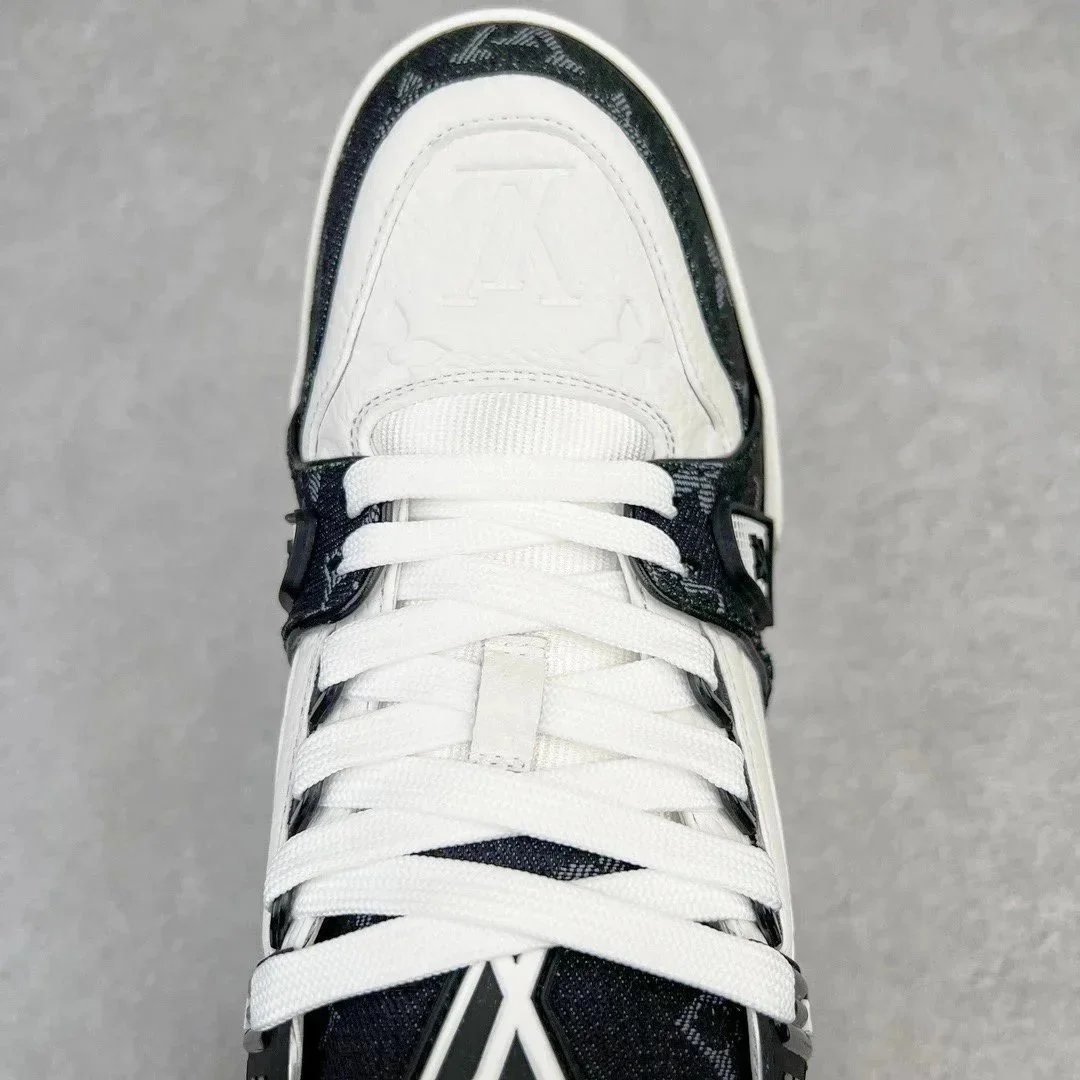 Louis Vuitton Trainer Black White Monogram Sneakers
