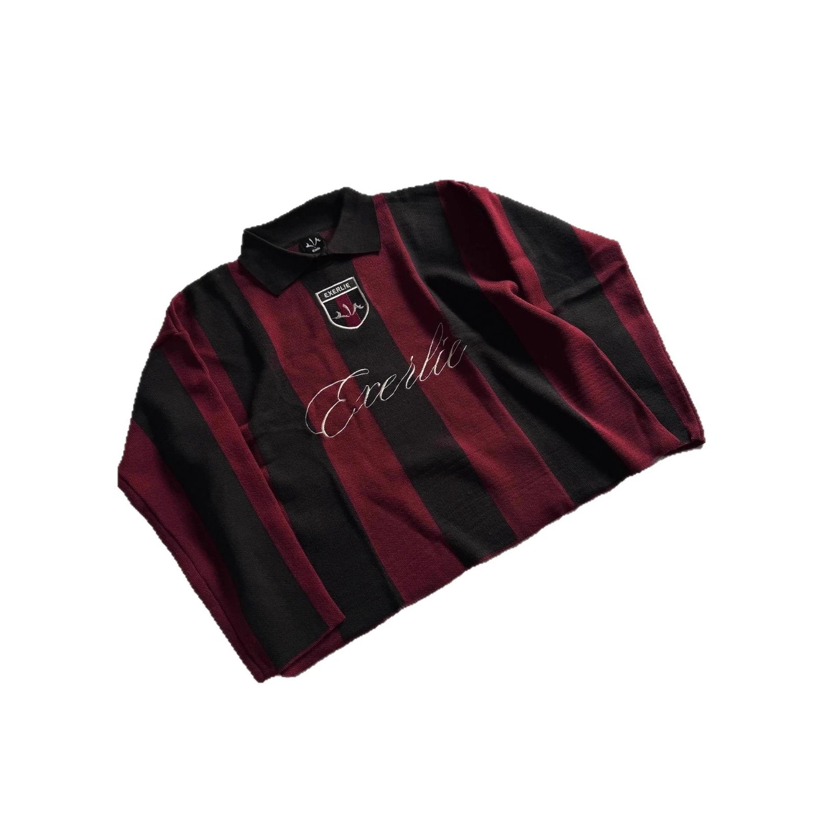 Exerlie Striped Navy Black Polo Shirt