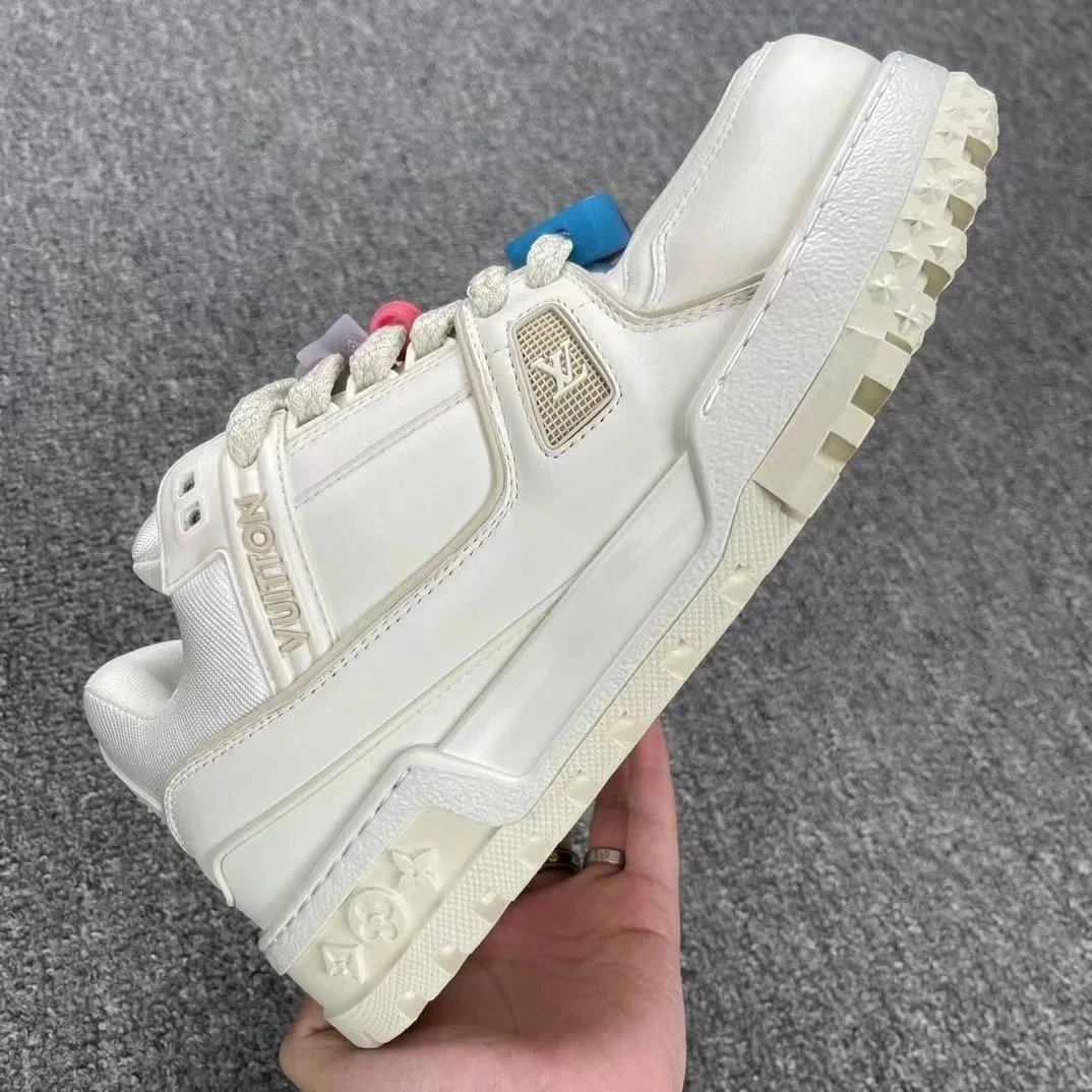 Louis Vuitton Archlight White Green Orange Pixel Design Sneakers