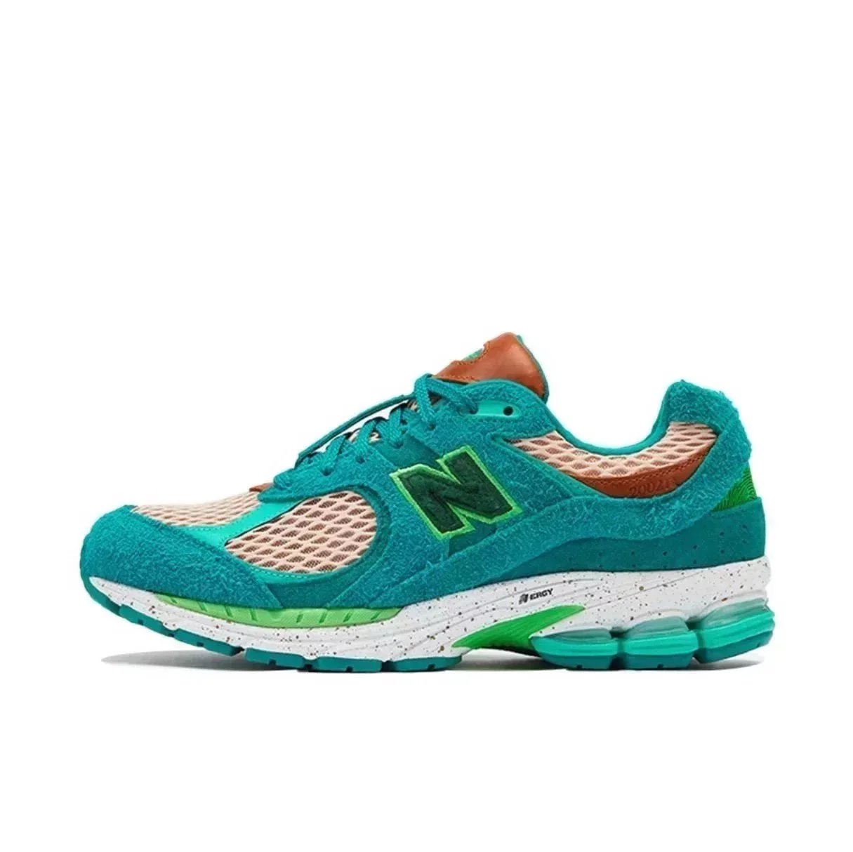 New Balance 2002R Black Distressed Running Sneakers