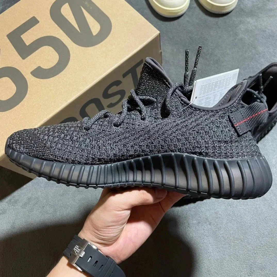 Adidas Yeezy Boost 350 White Reflective Knit Sneakers