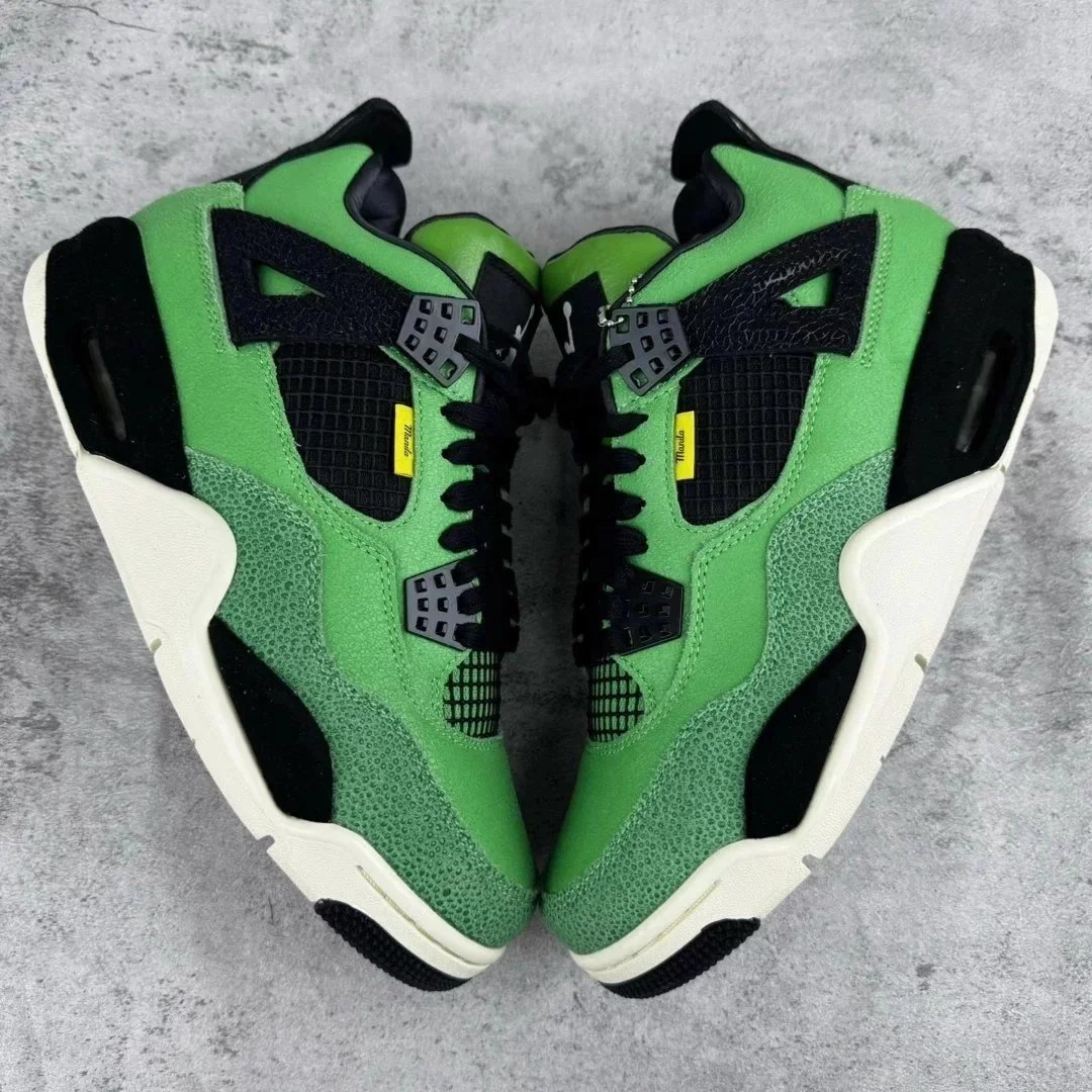 Nike Jordan 4 Green Red Colorway Basketball Sneakers