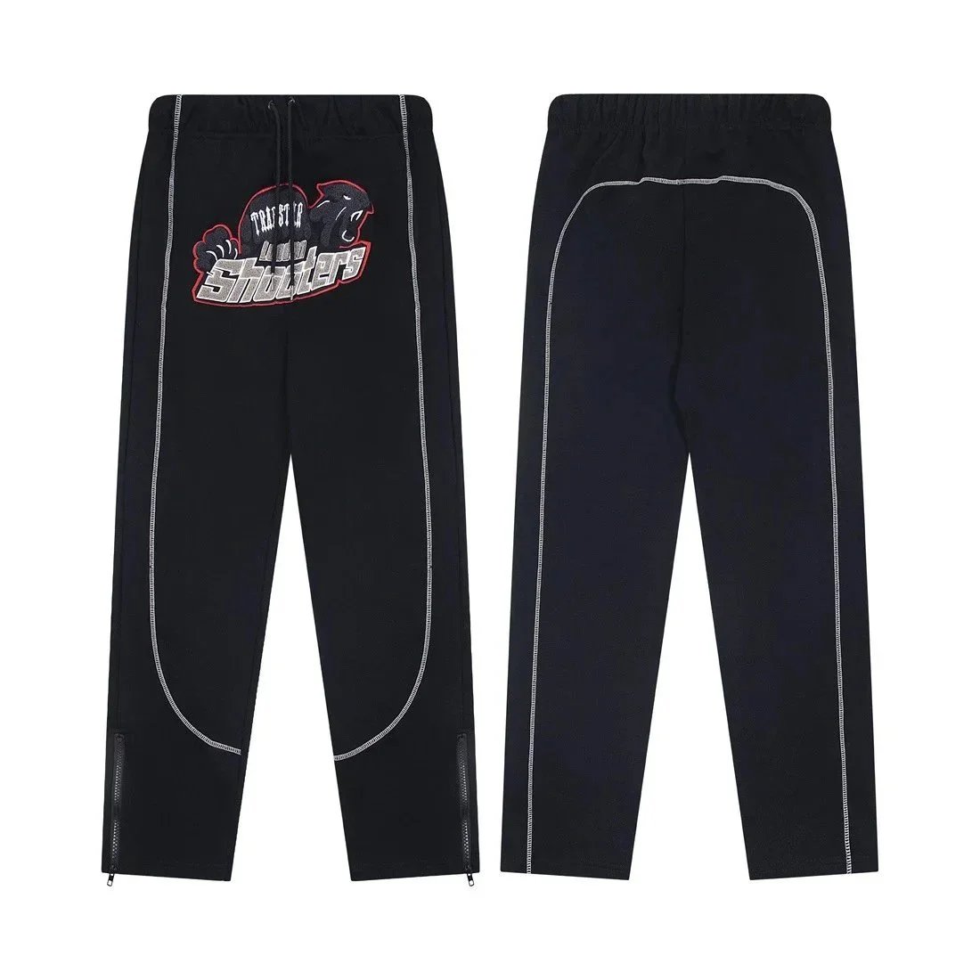 Shooter Hooded Sweatshirt And Jogger Pants Black Sportswear Set