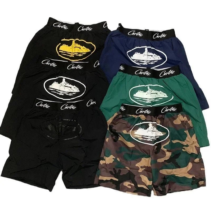 Carlife Boxer Shorts Black Navy Green Camo Graphic Print