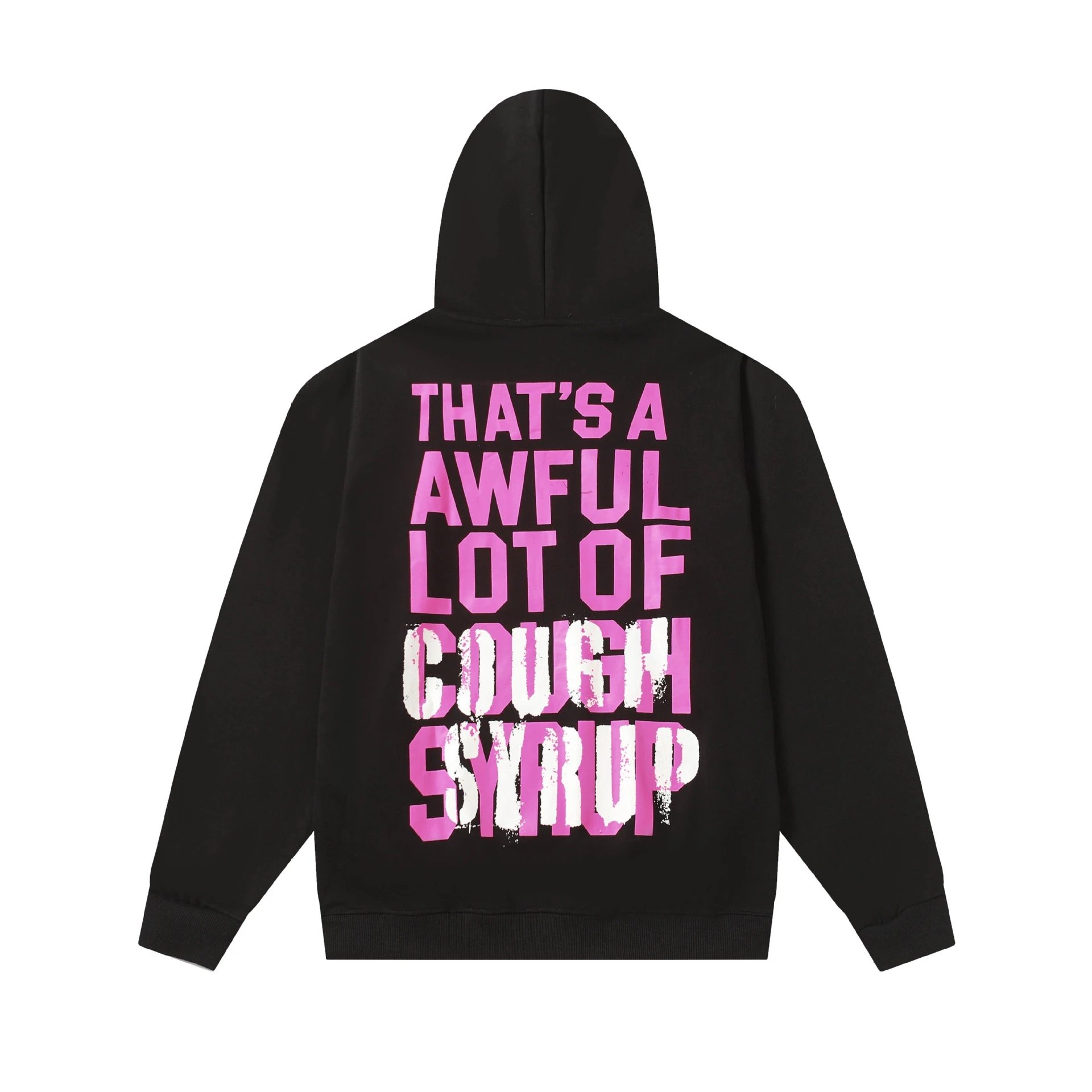 That's A Awful Lot Of Cough Syrup Black Graphic Hoodie