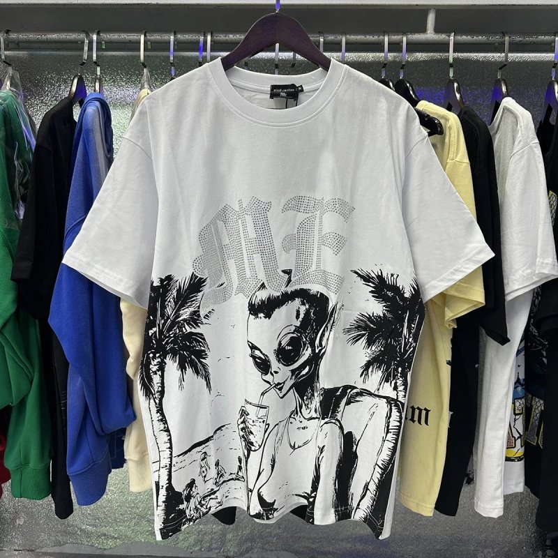 Black Graphic Print T-Shirt Black Streetwear