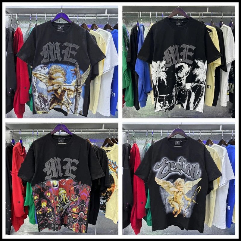 Black Graphic Print T-Shirt Black Streetwear