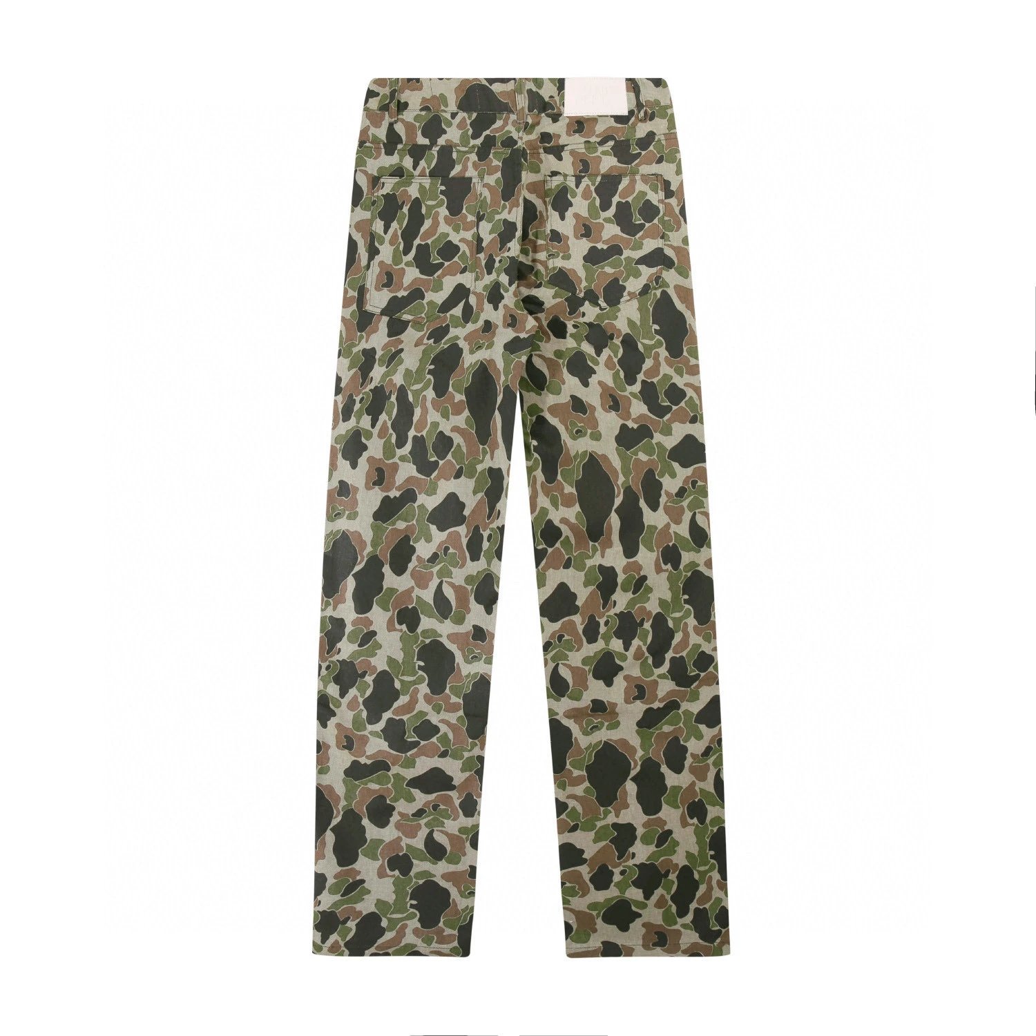 Gallery Dept. Camo Print Olive Green Distressed Denim Shorts