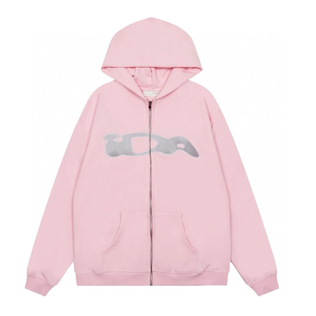 Supreme Beanie Black Quilted Leather Vest Pink Hoodie Gray Wide Leg Jeans Streetwear