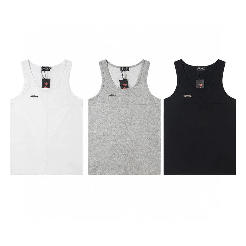 C2H4 Los Angeles White Gray Black Classic Cotton Tank Top