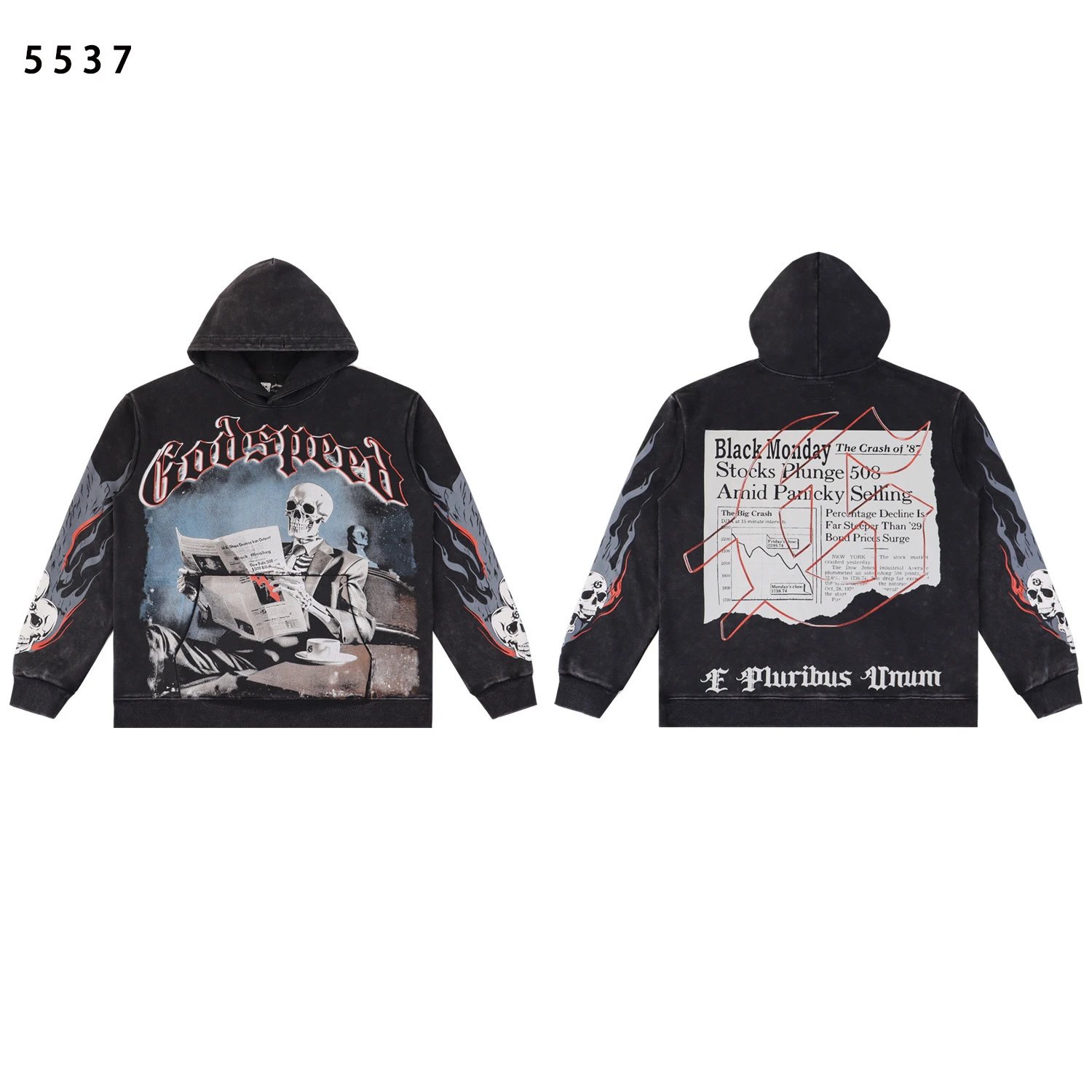 Godspeed Black Distressed Graphic Hoodie