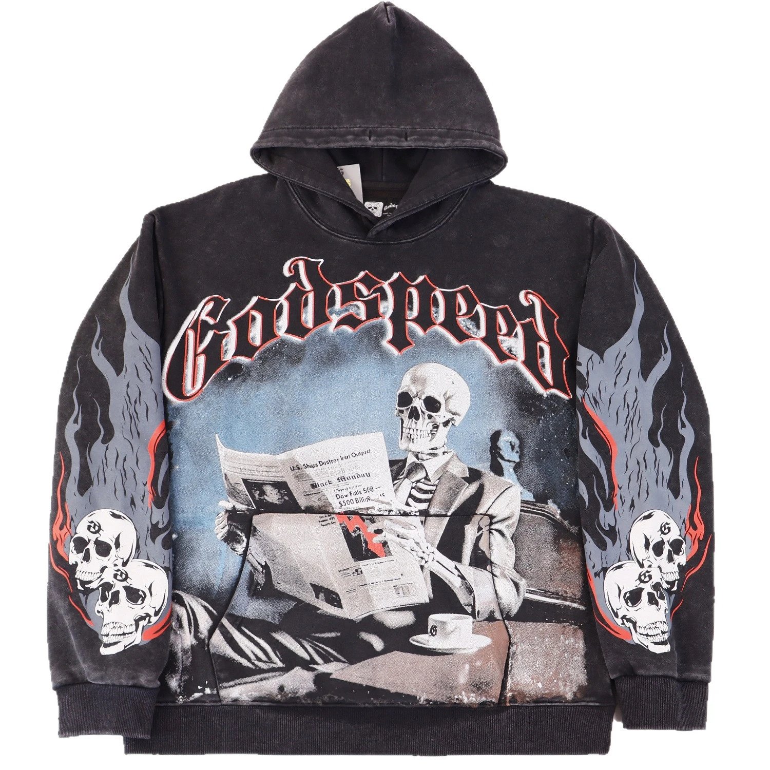 Godspeed Black Distressed Graphic Hoodie