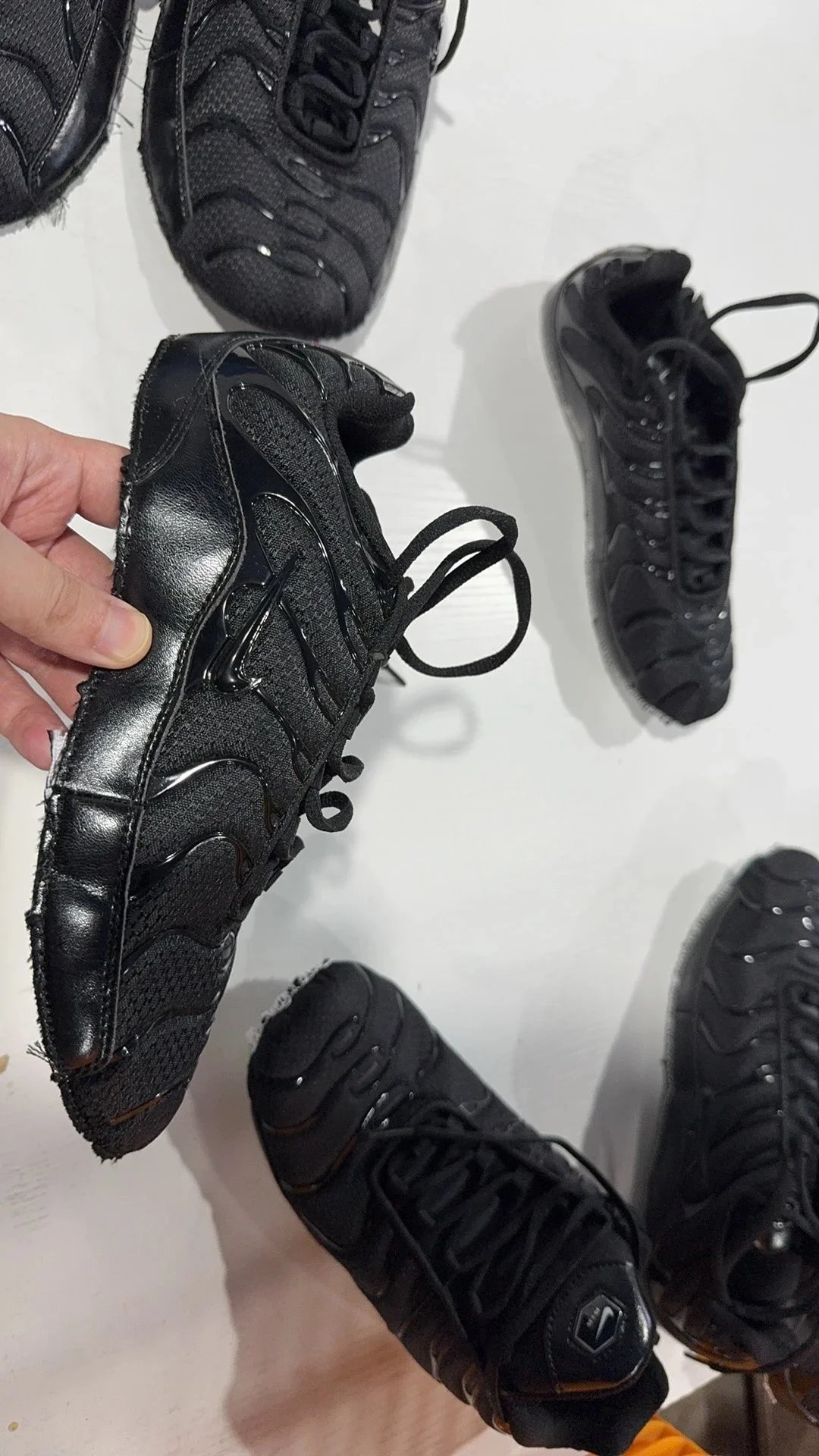 Nike Air Max Plus Black Reflective Mesh Sneakers