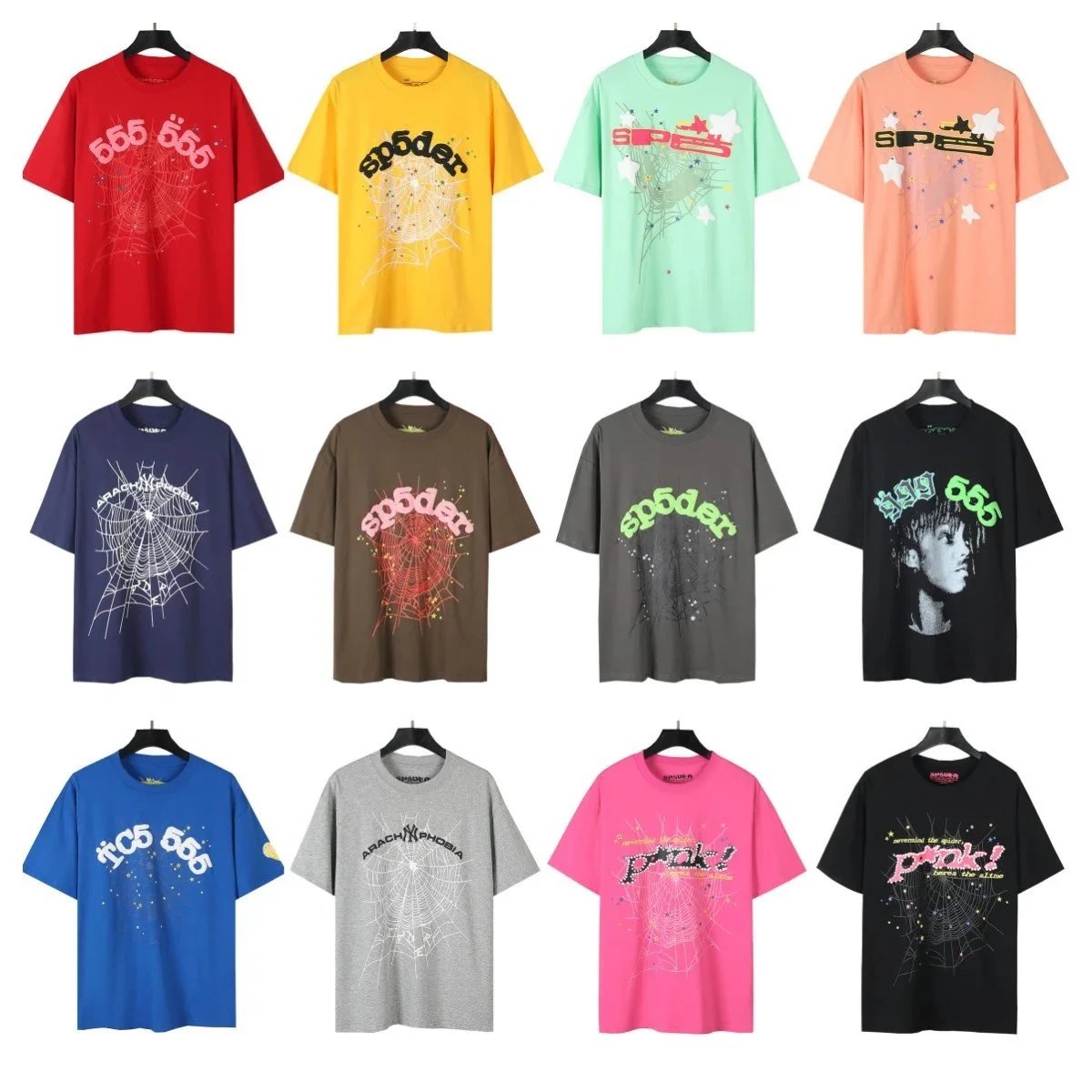 Spoder Graphic Print Multicolor Streetwear T-Shirt