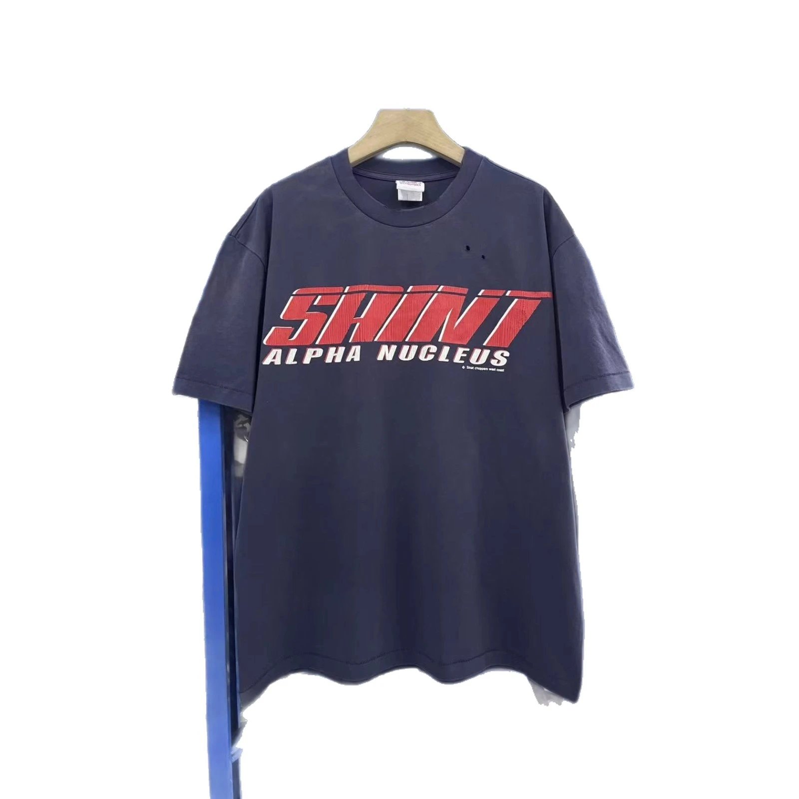 Hypnotizer SHIN Alpha Nucleus Navy Graphic Oversized T-Shirt