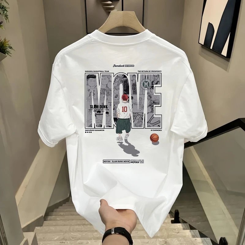 Black Graphic Print Crewneck T-Shirt Streetwear