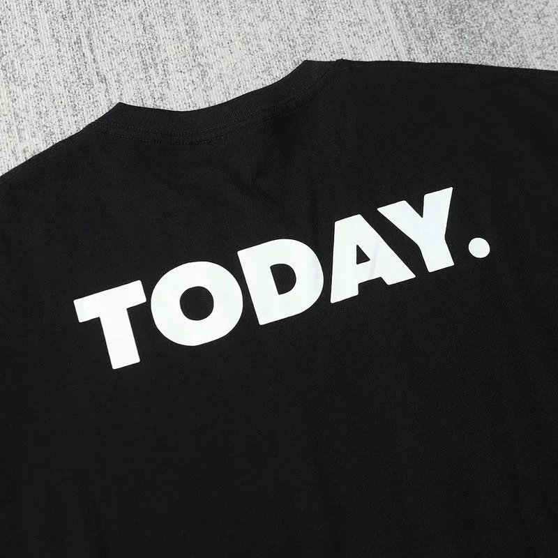 Graphic Tee White Bold Text Casual T-Shirt