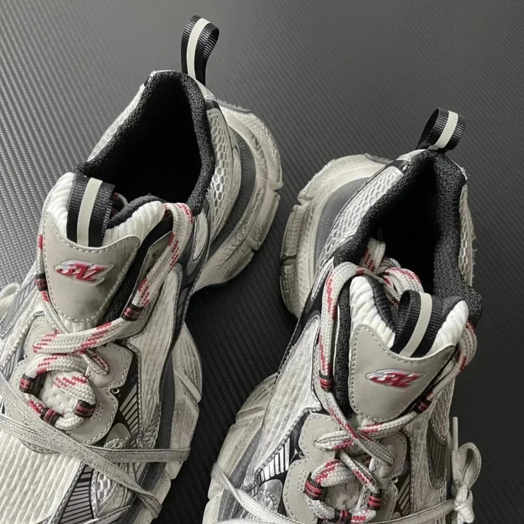 Balenciaga Track 2 Yellow Mesh Running Sneakers