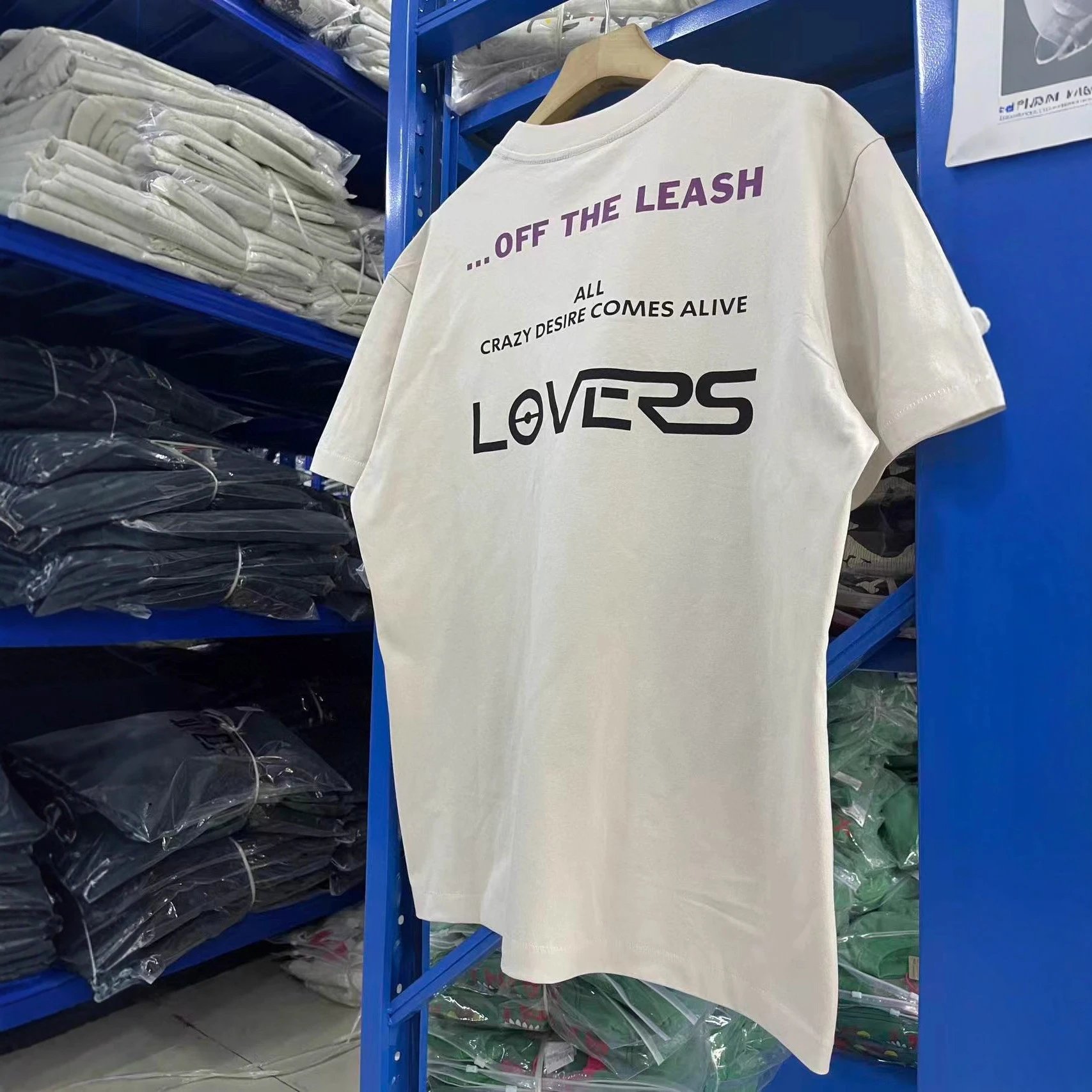 Off The Leash Lovers White Graphic Streetwear T-Shirt