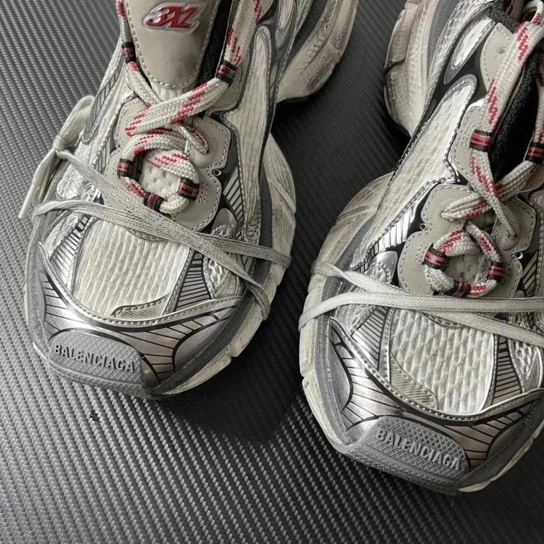 Balenciaga Track 2 Yellow Mesh Running Sneakers