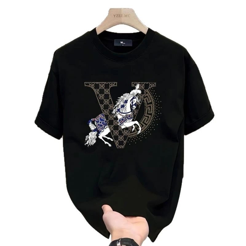LCFS Oversized Black Crewneck Short Sleeve T-Shirt