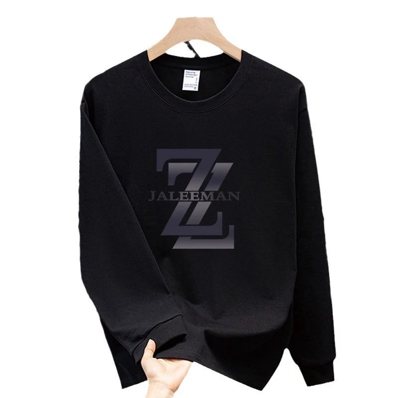 Jaleeman Logo Print White Oversized Crewneck Sweatshirt