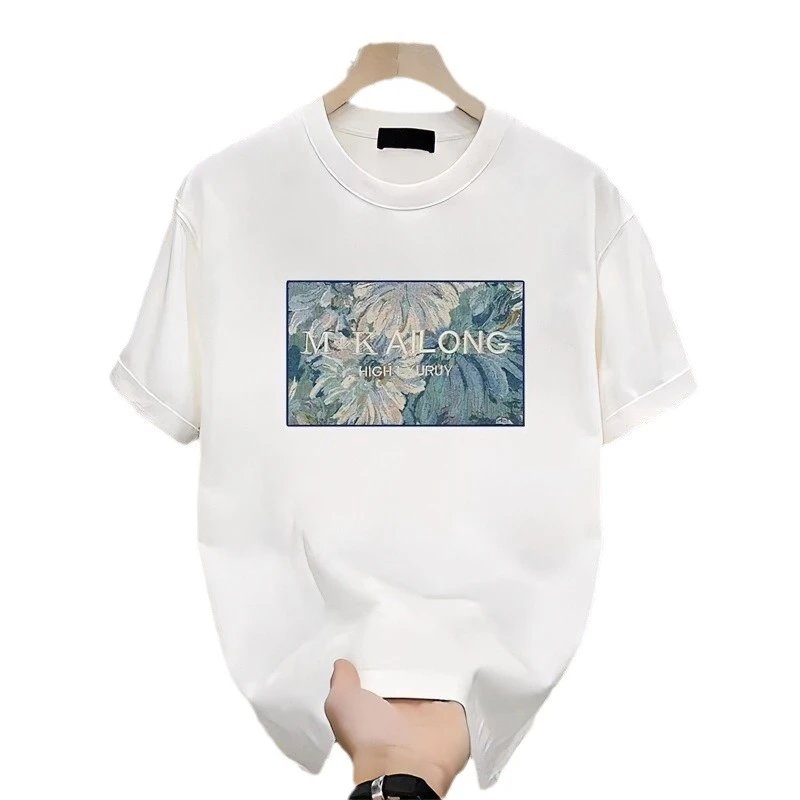 M K Along Black Graphic Print Casual T-Shirt