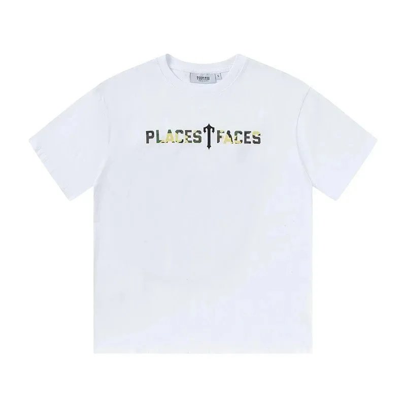 Places Faces White Black Graphic Print Streetwear T-Shirt