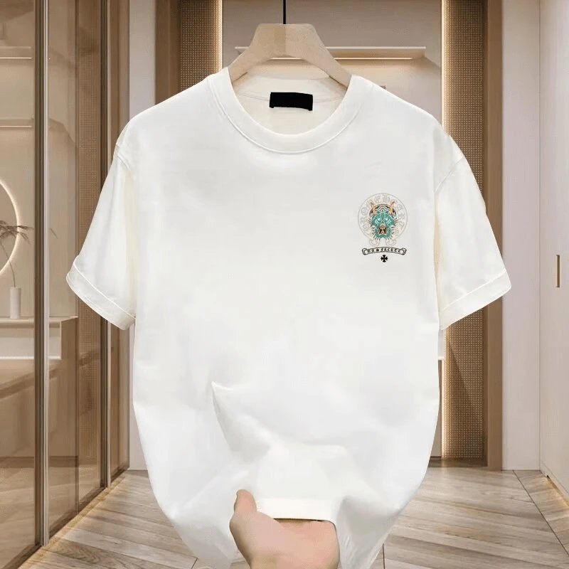 White Graphic Tee California Dragon Print Streetwear