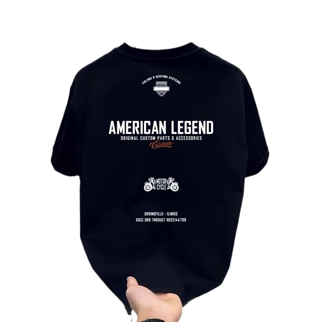 American Legend White Graphic Print Oversized T-Shirt