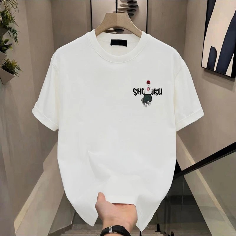 Black Graphic Print Crewneck T-Shirt Streetwear