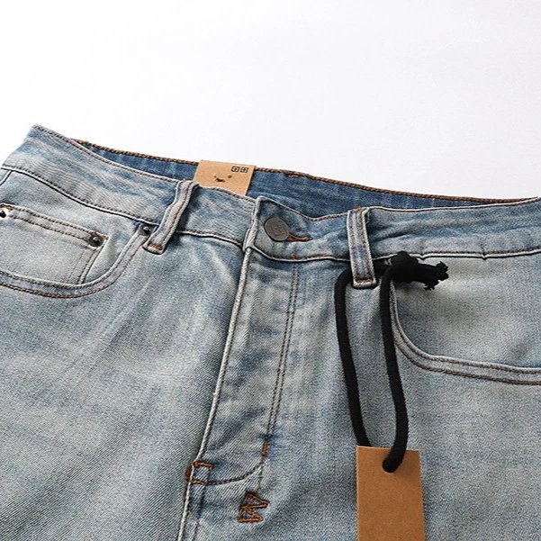 Denim Shorts Light Blue Washed Casual