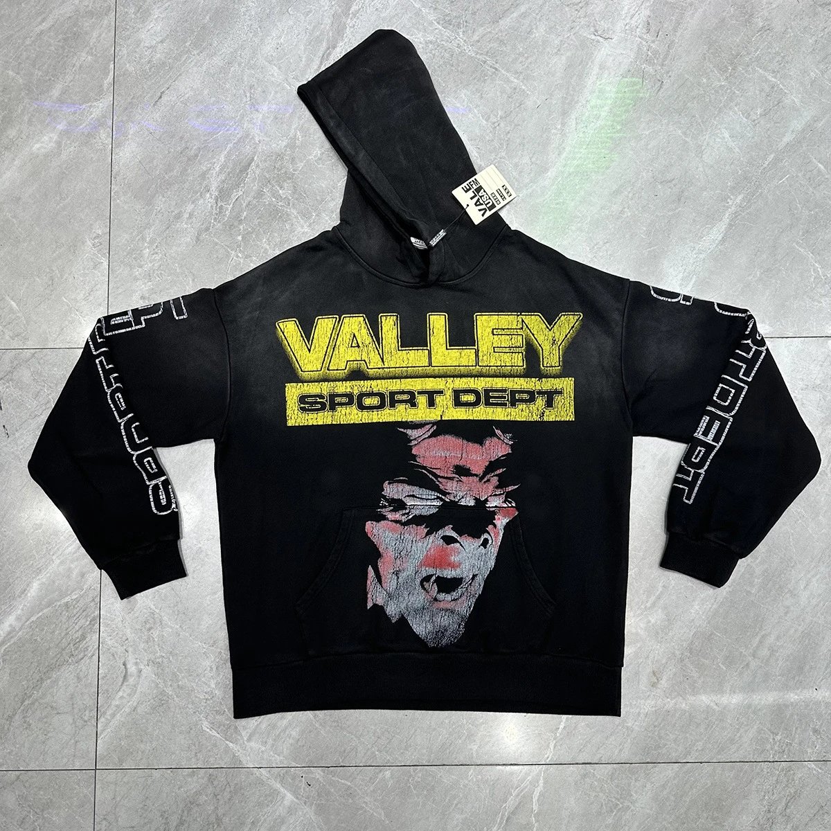 Valley Sport Dept Black Graphic Hooded Sweatshirt